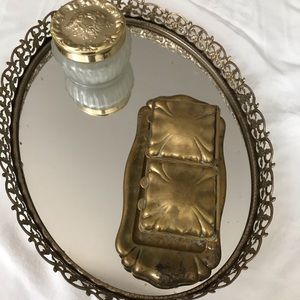 Vintage Vanity Tray and Accessories